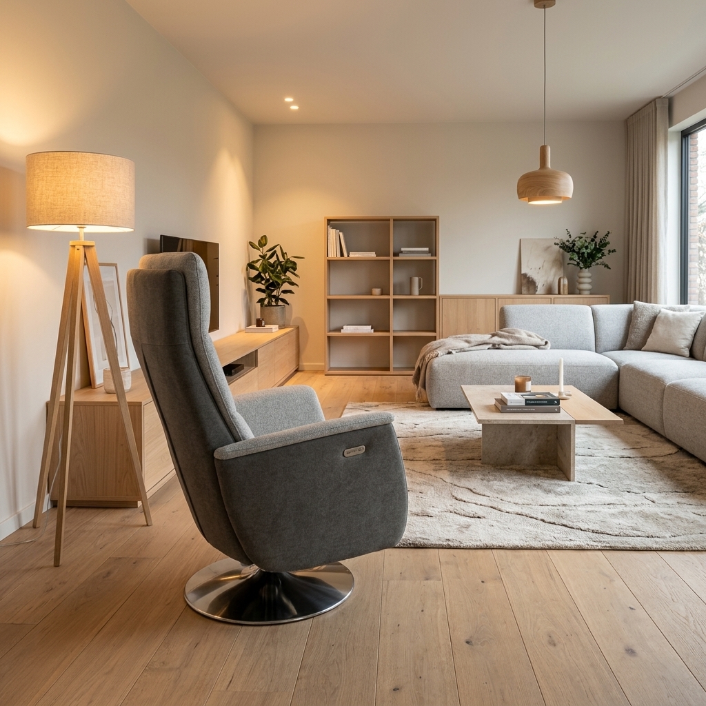 Sfeervol interieur met de DFM Bentley sta-op stoel