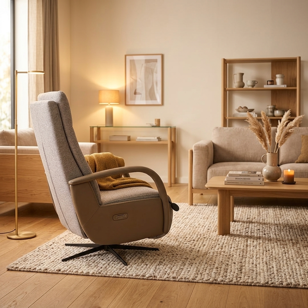 Sfeervol interieur met de DFM Bentley in relaxstand