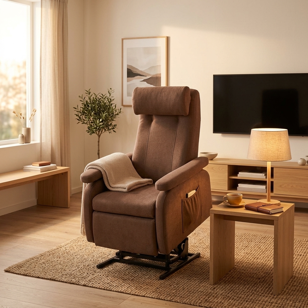 Comfortabele zithoek met de Doge Modulair Zorgstoel